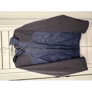 Prana Men’s hardshell rain jacket blue/gray size XL